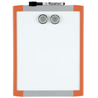 Quartet Magnetic Whiteboard - 8.5" x 11" - Assorted Colours-Dry-erase surface doubles as a magnetic bulletin board for added functionality and durability