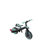 Globber Trike Explorer - Mint-Adjustable saddle with 2 height settings (31cm, 34cm from the ground) made from soft, anti-slip TPR, and ergonomic curved handlebars with durable TPR grips for a smooth ride
