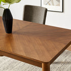 Modway Alba 7-Piece Dining Set - Walnut/Taupe-9