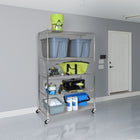 Seville Classics 5-Tier Heavy Duty Shelving - 72" H x 48" W x 24" D-Total weight capacity for the entire shelving unit on levelling feet: 3000 pounds