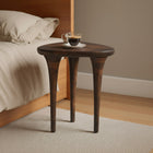 Zuo Spiker Side Table - Walnut-Dimensions: 16.5" L x 17.7" W x 21.7" H