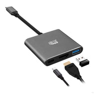 Adesso - Station d’accueil multiport 3-en-1 USB-C avec HDMI 4K, USB 3.0 et USB-C - Brancher et utiliser-4