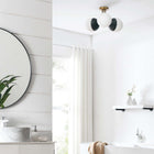 Modway Stellar 3-Light Semi-Flush Ceiling Light - Opal/Satin Brass-Semi-Flush Mount Ceiling Canopy
