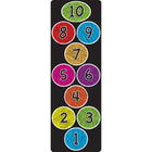 Ashley Productions Smart Poly The Original Fun Mat Mat Runner - 15.5" x 47" - Numbers 1-10 - Chalk Circles-Measurements and Design: The Coloured Chalk Circles Mat Runner measures 15.5" x 47", Numbers 1-10.