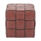 Zuo Zare Ottoman - Brown-3 year limited warranty