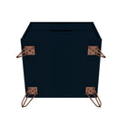 Manhattan Comfort Rockefeller Mid-Century Modern Dresser and Nightstand Set - Tatiana Midnight Blue-10