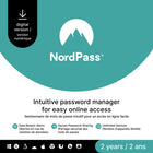 NordVPN NordPass Premium 2-Year Password Manager Software Subscription For Unlimited Devices [Digital Download]-Valid email address must be provided at checkout