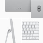 Apple - iMac 24" 4,5k Retina - GPU M1 8 cœurs - SSD 512 Go - Mémoire unifiée 8 Go - Argent - Anglais-Système d’exploitation macOS Big Sur