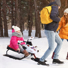 Soozier - luge de course pour enfants avec siège en caoutchouc rembourré - multicoloure-Glisse stable et confortable avec siège ergonomique et système de suspension à ressort 