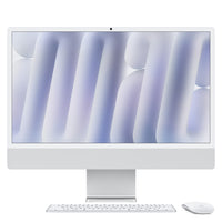 Apple iMac 24" - M4 Chip - 8 Core GPU - 256 GB SSD - 16 GB RAM - Silver - English-Fits perfectly in your space: The all-in-one desktop design is strikingly thin, comes in seven vibrant colours and elevates any space with style.