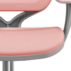 Vinsetto Small Mesh Office Chair with Castors - Pink-Maximum load 264 lb (120 kg), assembly required