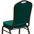 Flash Furniture – Chaise banquet empilable Hercules dossier couronne siège 2,5 po, vert, cadre filons dorés, 4/paq. (FDC01GVGN)-Coussin de siège épais de 2,5 pouces