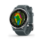 Garmin Approach S44 Smartwatch - Silver Aluminum Bezel With Twilight Silicone Band-ENHANCE YOUR GAME - Gain premium golf features with a Garmin Golf membership ($9.99 USD/month, $99.99 USD/year), including enhanced CourseView maps, green contours, touch targeting and more. Members can also add PlaysLike Distance to their Approach S44 smartwatch.