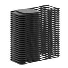 Flash Furniture HERCULES Series Premium Plastic Folding Chair - Black - 10 Pack-Non-Marring Floor Caps