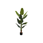 Monarch Specialties 59" Artificial Indoor Strelitzia Tree - Floor - Black Pot-Create your own oasis with this real touch 59" tall indoor strelitzia tree
