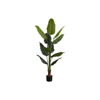 Monarch Specialties 59" Artificial Indoor Strelitzia Tree - Floor - Black Pot-Create your own oasis with this real touch 59" tall indoor strelitzia tree