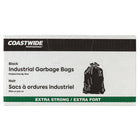 Coastwide Professional Industrial Extra-Strong Garbage Bags - 35" x 50" - Black - 100 Pack-Industrial, extra-strength garbage bags are ideal for construction sites and very heavy garbage disposal applications