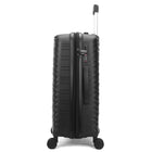 TUCCI Lussore 28" Hardside Check-in Luggage - Black-Anti-Scratch Resistant Texture – Maintains appearance through travel. A textured finish that resists scuffs and maintains its sleek look trip after trip