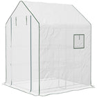 Outsunny - Serre en polycarbonate 6 pi x 2,5 pi-Une mini-serre légère pour continuer la culture toute l'année (y compris pendant les hivers doux)
