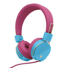 Limited Too Girls' Colourburst Foldable Headphones with Mic - Pink-Wired headset