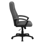 Flash Furniture High Back Grey Fabric Executive Swivel Chair with Two Line Horizontal Stitch Back & Arms-High Back Design