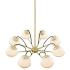 Modway Hanna 8-Light Chandelier - Opal/Gold-Assembly Required