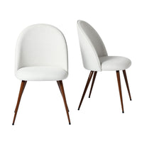 Homy Casa Upholstered Guest Chairs - Beige Fabric - 2 Pack-Soft upholstered seat with breathable, skin-friendly fabric for lasting comfort.