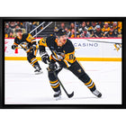 Sidney Crosby Pittsburgh Penguins - Framed Canvas - 31" x 22"-Premium canvas print with gallery-wrapped edges