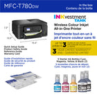 Brother - MFC-T780DW Imprimante tout-en-un à jet d’encre couleur sans fil INKvestment Tank avec impression recto vers et 3 ans d’encre-Soutien au https://www.brother.ca/fr/support-center