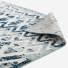Modway Reflect Tamako Diamond/Chevron Moroccan Trellis Indoor / Outdoor Area Rug - 8 ft W x 10 ft L - Ivory/Blue-9