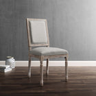Modway Court Upholstered Fabric Dining Side Chair - Light Grey - 2 Pack-Louis XVI Chair Design