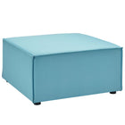 Modway Saybrook Outdoor Patio Upholstered Sectional Sofa Ottoman - Turquoise-Outdoor Patio Sectional Sofa Ottoman