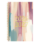 Blueline - Agenda Scolaire Hebdomadaire/Mensuel - 8 po H x 5 po l - Motif Splash - Anglais-Présentation hebdomadaire lignée
