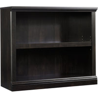 Sauder 2 Shelf Bookcase, Estate Black-The 2-Shelf Bookcase has one adjustable shelf