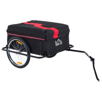Aosom Bike Cargo Trailer with Removable Cover-Spacious for when belongings multiply
