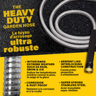 Bionic Steel - Boyau d'arrosage Pro en métal avec buse de pulvérisation, acier inoxydable robuste anti-pliage, 50 pi-La conception flexible en serpentin anti-pliage résiste à l'écrasement, aux perforations et aux enchevêtrements tout en demeurant légère et facile à enrouler