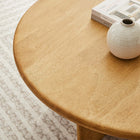 Modway Rivian Round 34" Coffee Table - Oak-Assembly Required