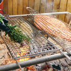 Tramontina - Churrasco Panier à griller plat BBQ de 18 po x 7 po en acier inoxydable-5