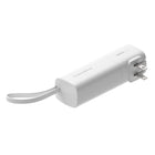 Scosche -  chargeur GoBatMC 5K 3-en-1, 40 watts avec chargeur portable 5K et câble USB-C captif - blanc-Compatibilité: Tous les appareils munis d'un c9onnecteur USB-C