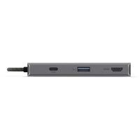 BlueDiamond Slim 3 in 1 USB-C Hub - 100 W PD-USB-C Connector: This 15-cm-long USB-C cable connects your devices and delivers fast data transmission and power through a single port