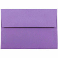 JAM Paper 4Bar A1 Coloured Invitation Envelopes - 3.625 x 5.125 - Violet Purple Recycled - 50 Pack-Envelope Features: Straight Flap gum closure, high quality Smooth paper finish, made from 30% recycled materials