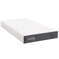 Modway Mila 8" Twin Mattress-Breathable Stretch Knit Cover