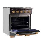Kucht 30" KED Series Pro Style Dual Fuel Range - Gemstone-Electronic ignition with auto re-ignition keeps you safe by reducing the risk of gas leaks