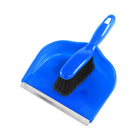 Globe Commercial Clip-On Dustpan and Brush Set-Brush made from black soft filaments