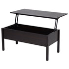 HOMCOM 39" Modern Lift Top Coffee Table with Hidden Storage Compartment - Coffee-Lift top coffee table with hidden storage space for storing your home items