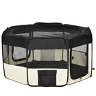 PawHut Octagon Fabric Foldable Pet Playpen - M-Strong internal steel frame with durable waterproof 600D Oxford cloth material
