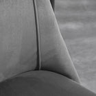 HOMCOM - Chaises de salle à manger en velours - gris foncé - ensemble de 4-Couleur : gris foncé