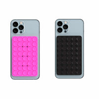Blu Element PhoneSquid Grip - Black & Fuschia - 2 Pack-Universal Compatibility: Works with all smartphones