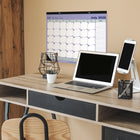 Blueline 13 Months Monthly Academic Desk Pad - July to July - 21 1/4" L x 16" W - English-Reinforced chipboard backer