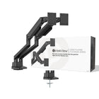 Intekview Premium Counterbalanced Dual Monitor Arm-VESA Compatibility: 75x75 mm and 100x100 mm